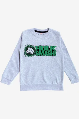Minicult Kids Blue Marvel Avenger Printed Sweatshirt