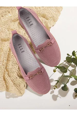 Elle Women Perforations Slip-On Sneakers