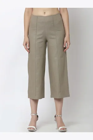 Gipsy Women Beige Linen Culottes