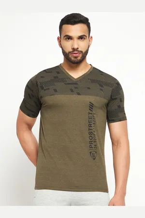 Duke Men Typography Printed V-Neck T-shirt