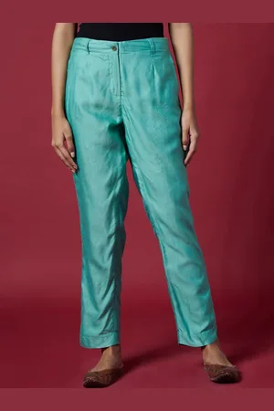 Fabindia Women Slim Fit Trousers