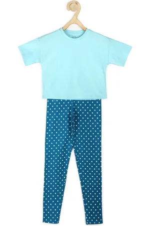 Peter England Girls Cotton T-shirt with Leggings