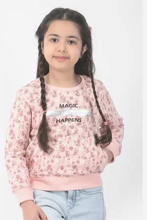 Crimsoune Club Girls Printed Sweatshirt