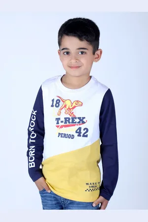 3 PIN Boys Graphic Printed Long Sleeves Cotton T-shirt
