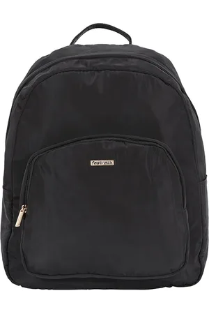 Fastrack Women Black Solid Backpack