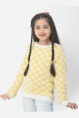 Crimsoune Club Girls Checked Pullover
