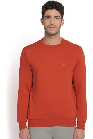 Wildcraft Men Rust Cotton Sweatshirt