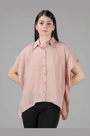 Amagyaa Extended Sleeves Crepe Shirt Style Top