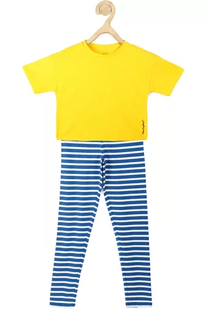 Peter England Girls Cotton T-shirt with Leggings