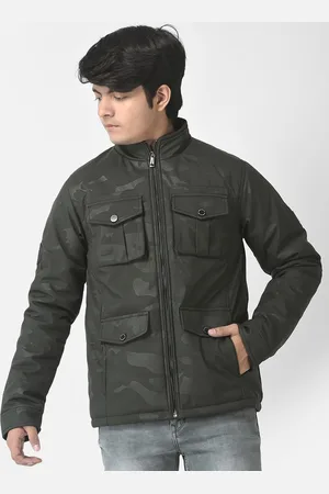 Crimsoune Club Boys Camouflage Lightweight Padded Jacket