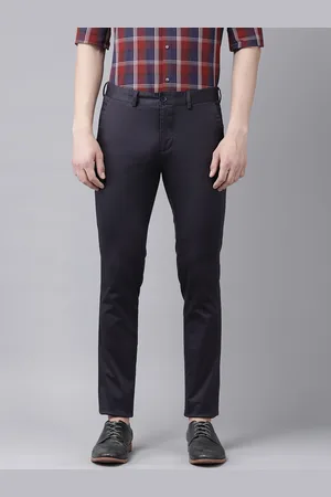 Buy Black Trousers & Pants for Men by PARK AVENUE Online | Ajio.com