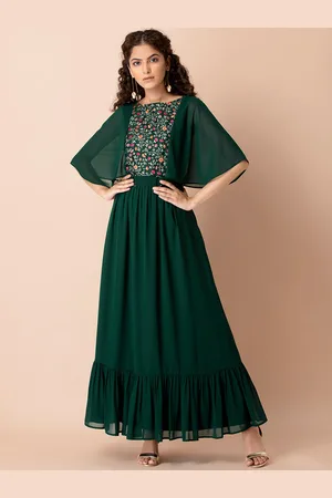 Buy 36/S Size Frock Style Cape Sleeve Indian Gowns Online for Women in USA
