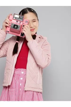 M&H Girls Solid Padded Jacket