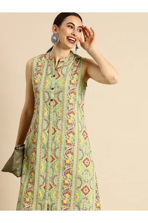 Anouk multicoloured printed hot sale anarkali kurta