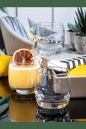 Roxx Set of 6 Transparent Glass Tumblers 320ml each