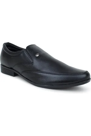 ACTION Men Black Solid Formal Slip-On Shoes