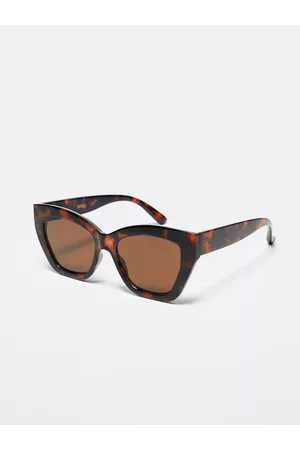 MANGO Women Sunglasses - Women Sustainable Cateye Sunglasses with UV Protected Lens 37040787