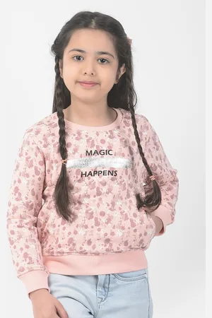 Crimsoune Club Girls Printed Sweatshirt