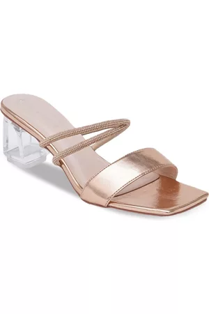 SHUZ TOUCH Nude-Coloured Block Heels