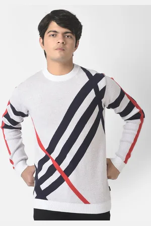Crimsoune Club Boys Striped Pullover