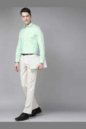 Blackberrys Pure Cotton Self-Design Slim Fit Formal Shirt