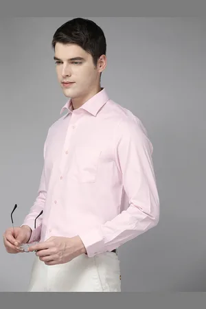Blackberrys Pure Cotton Self-Design Slim Fit Formal Shirt