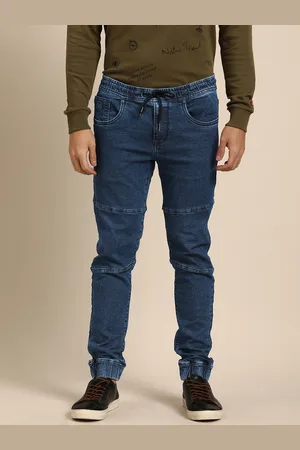 Being Human Men Jogger Cuffed Hem Stretchable Jeans