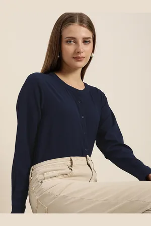Invictus Navy Blue Shirt Style Top