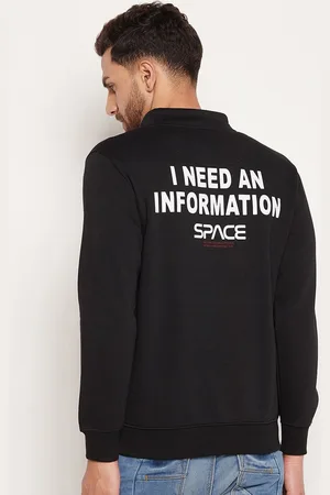 Duke Men Black Printed Sweatshirt