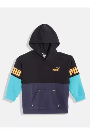 PUMA Boys Colourblocked Hooded Sweatshirt