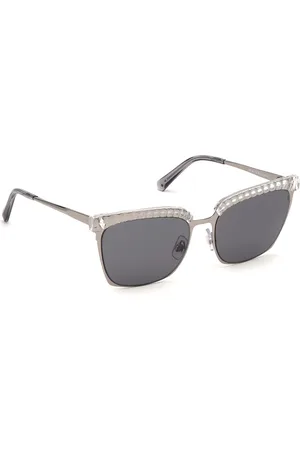 Swarovski Women Square Sunglasses with UV Protected Lens SK0196 55 12A