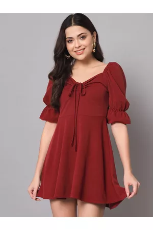 Aahwan Tie-Up Neck Mini Dress