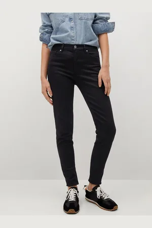 MANGO Women Black Skinny Fit Stretchable Jeans