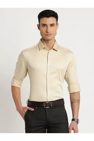 Indian Terrain Men Chiseled Slim Fit Pure Cotton Formal Shirt