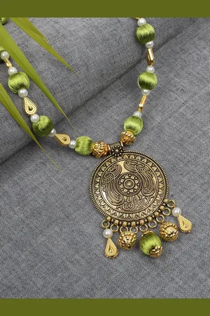 Akshara Clothing Gold-Plated Silk Thread Necklace