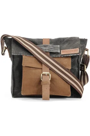 The House of Tara Colourblocked Messenger Bag