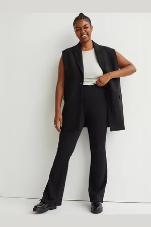 H&M Women Black Flared Leggings
