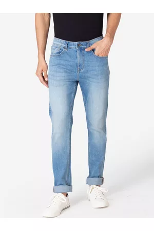 Red Tape Men Blue Slim Fit Light Fade Stretchable Jeans