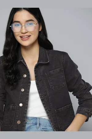 Mast & Harbour Women Solid Denim Jacket