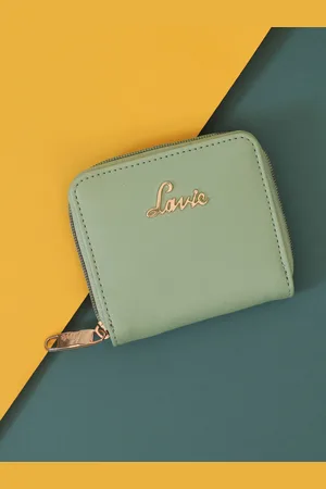 LAVIE Rally Pro Mint Green Solid Zip Around Wallet