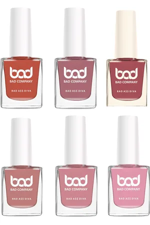 Bad Company Set of 6 Bad Diva No Toxin Nail Lacquer - 10ml Each