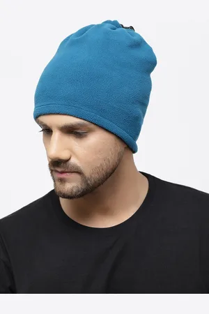 513 Clothing Solid Fleece Reversible Beanie With Neck Warmer & With Face Mask Headband