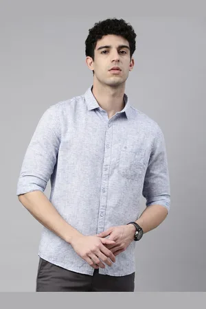 Chennis Men Navy Blue Slim Fit Casual Shirt