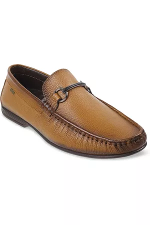 Metro Men Textured Leather Loafers