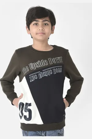 Crimsoune Club Boys Cotton Printed Sweatshirt