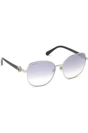 Swarovski Women Grey Sunglasses SK0254 58 16C-Smoke