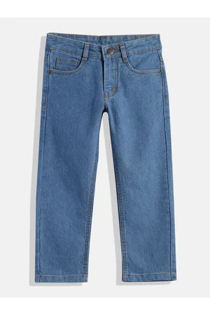 URBANO Boys Blue Solid Slim Fit Stretchable Jeans