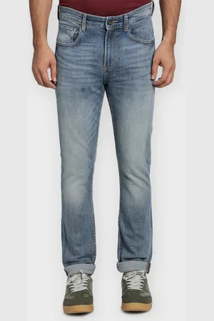 Red Tape Men Blue Skinny Fit Mid-Rise Clean Look Stretchable Jeans
