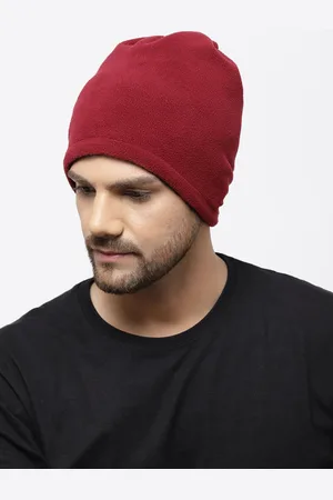 513 Clothing Solid Fleece Reversible Beanie With Neck Warmer & With Face Mask Headband