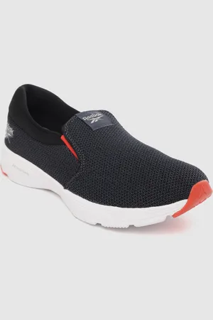 Reebok Men Navy Blue Woven Design Stride Slip-On Walking Shoes